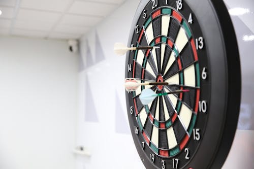 Darts Stuck to Board