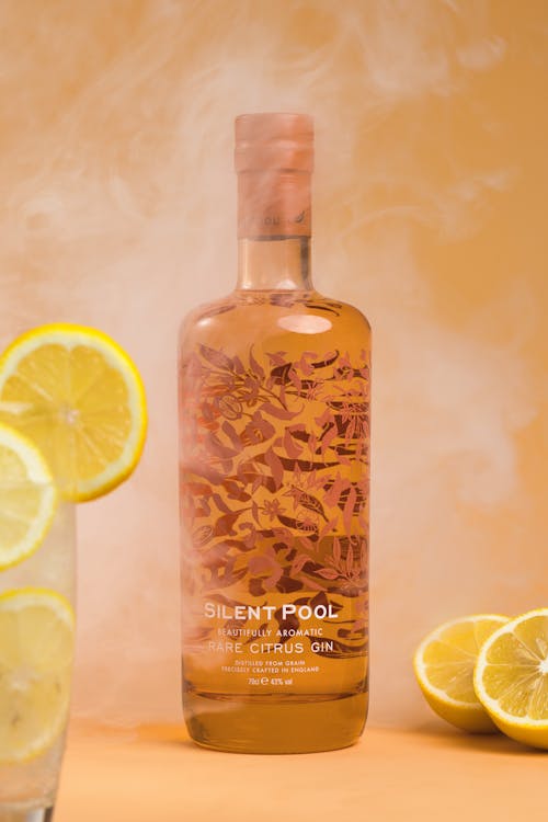 Citrus Gin in Glass Bottle