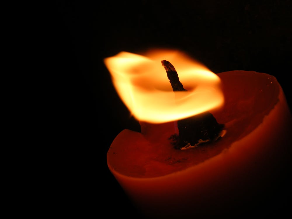 Closeup Photography of Red Candle