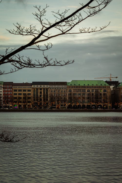 Buildings by a River 