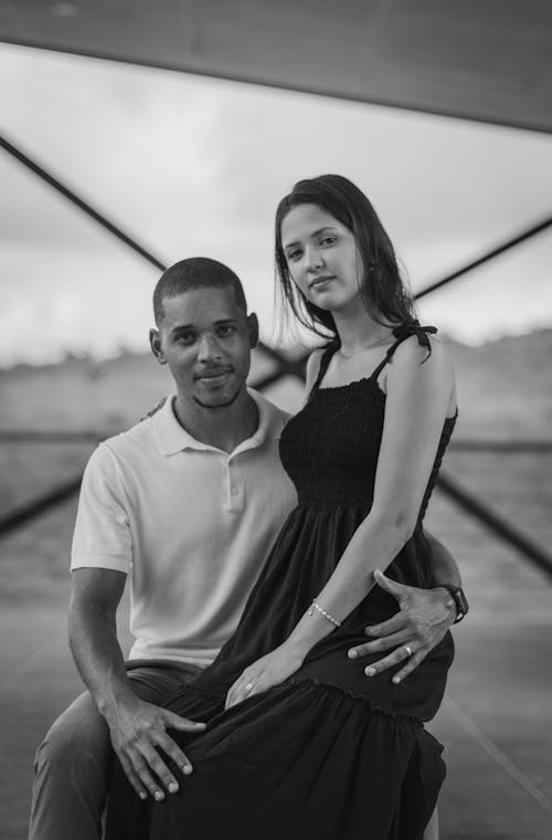 Portrait of a Couple Posing Together