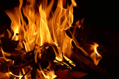 キャンプファイヤー, たき火, 夜の無料の写真素材