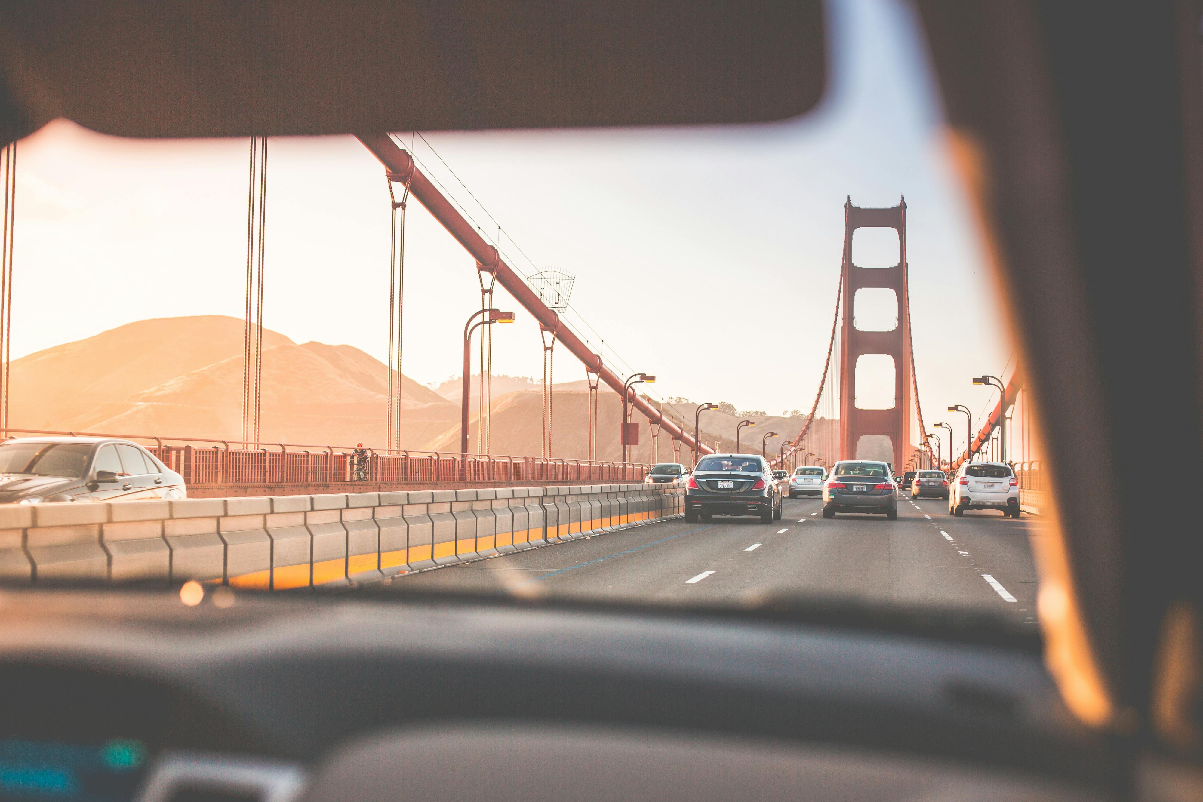 Black Cars on Golden Gate Bridge at Daytime · Free Stock Photo