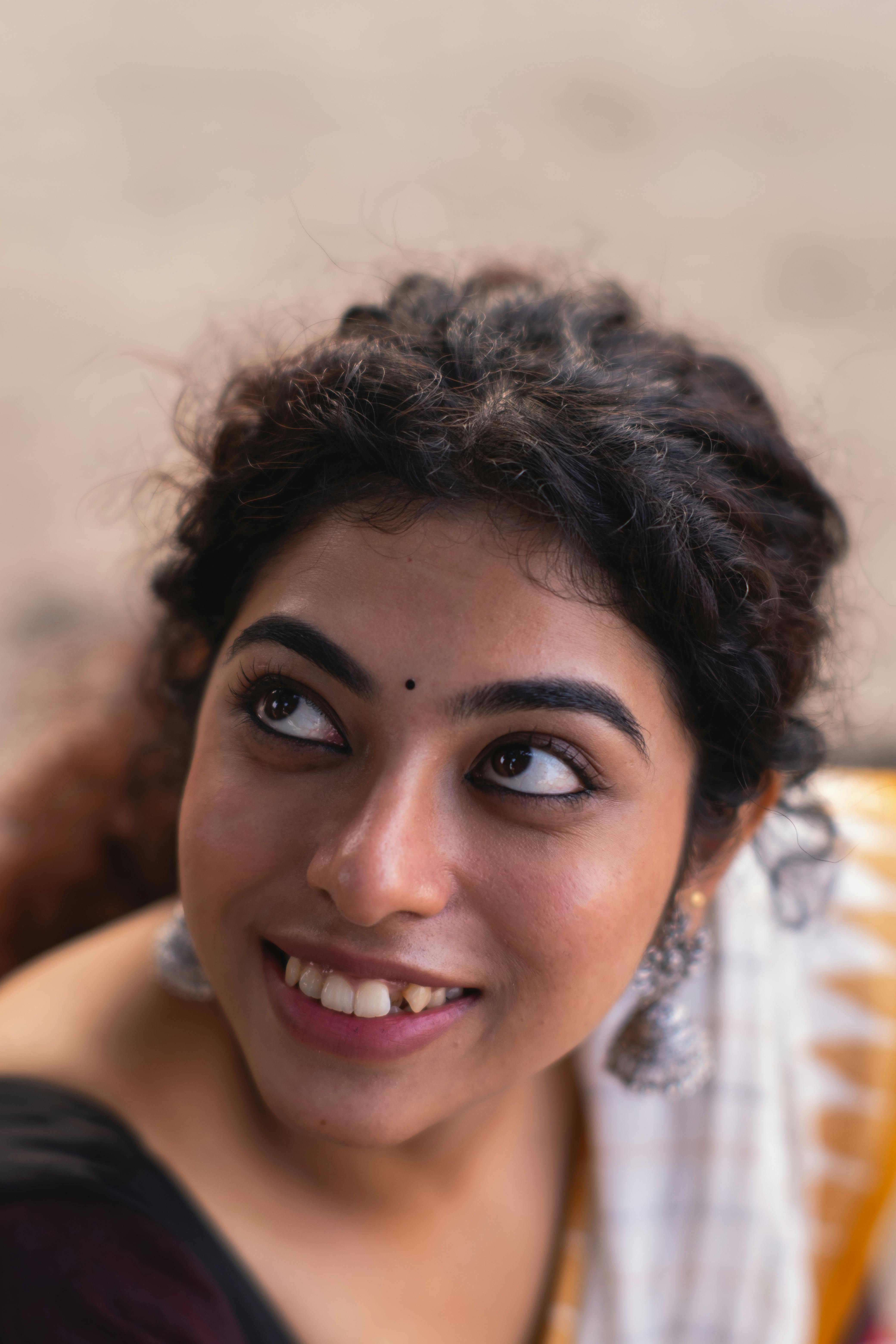 Crop Indian woman with bindi · Free Stock Photo