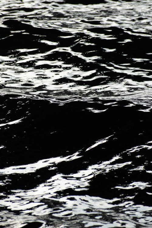Wavy Water in Black and White