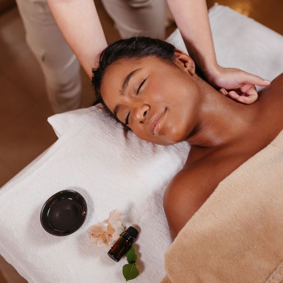 Facial and neck massage