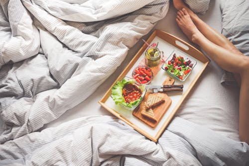 Free Food Photography Breakfast on Bread Illustration Stock Photo