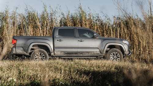 Toyota Tacoma Parked by Field