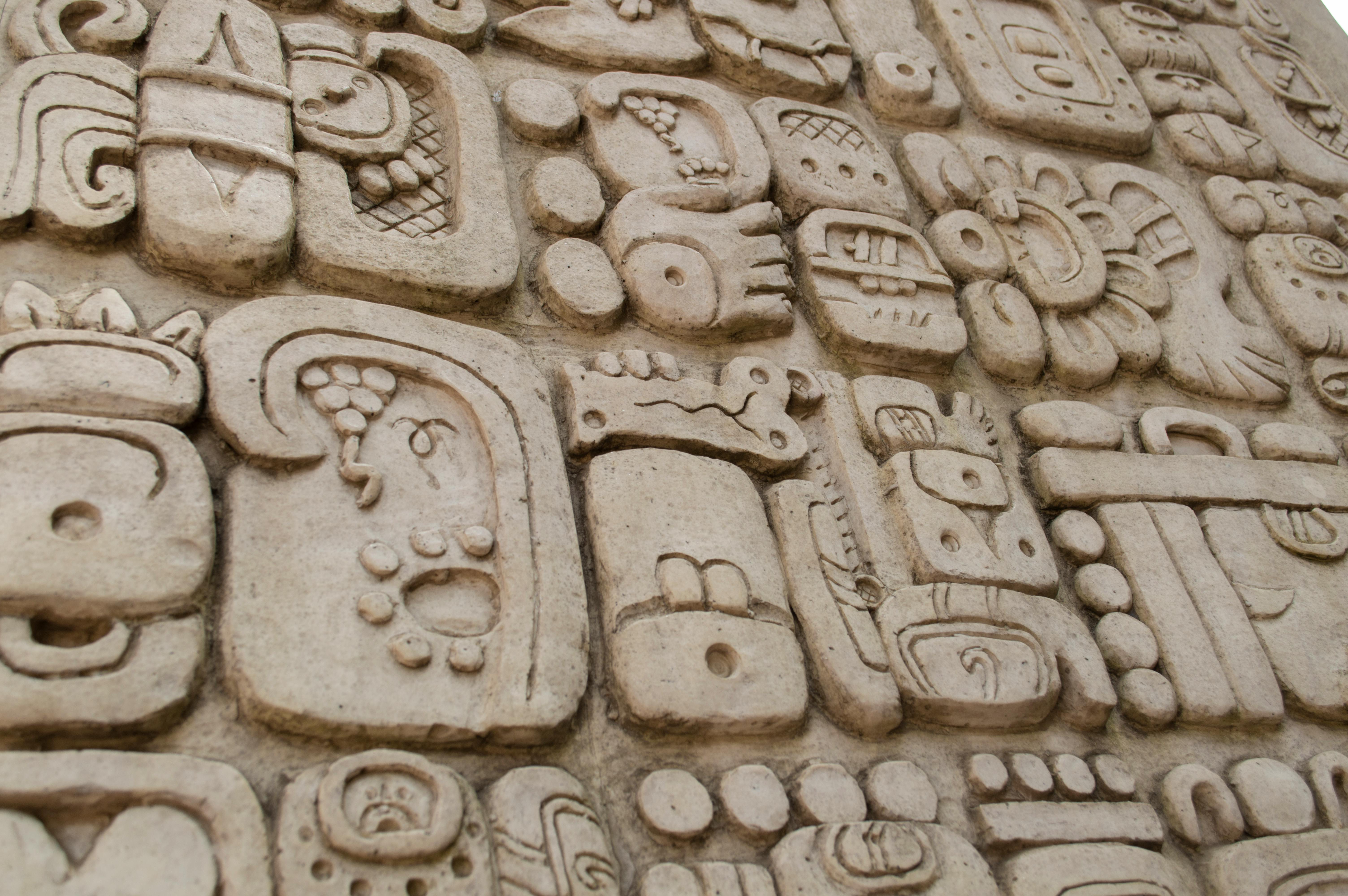 Free stock photo of concrete wall, Maya