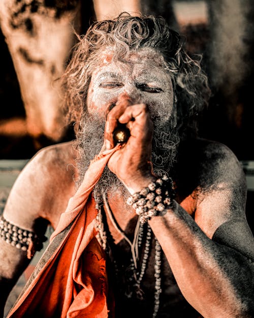 Portrait of Tribesman in Ritual