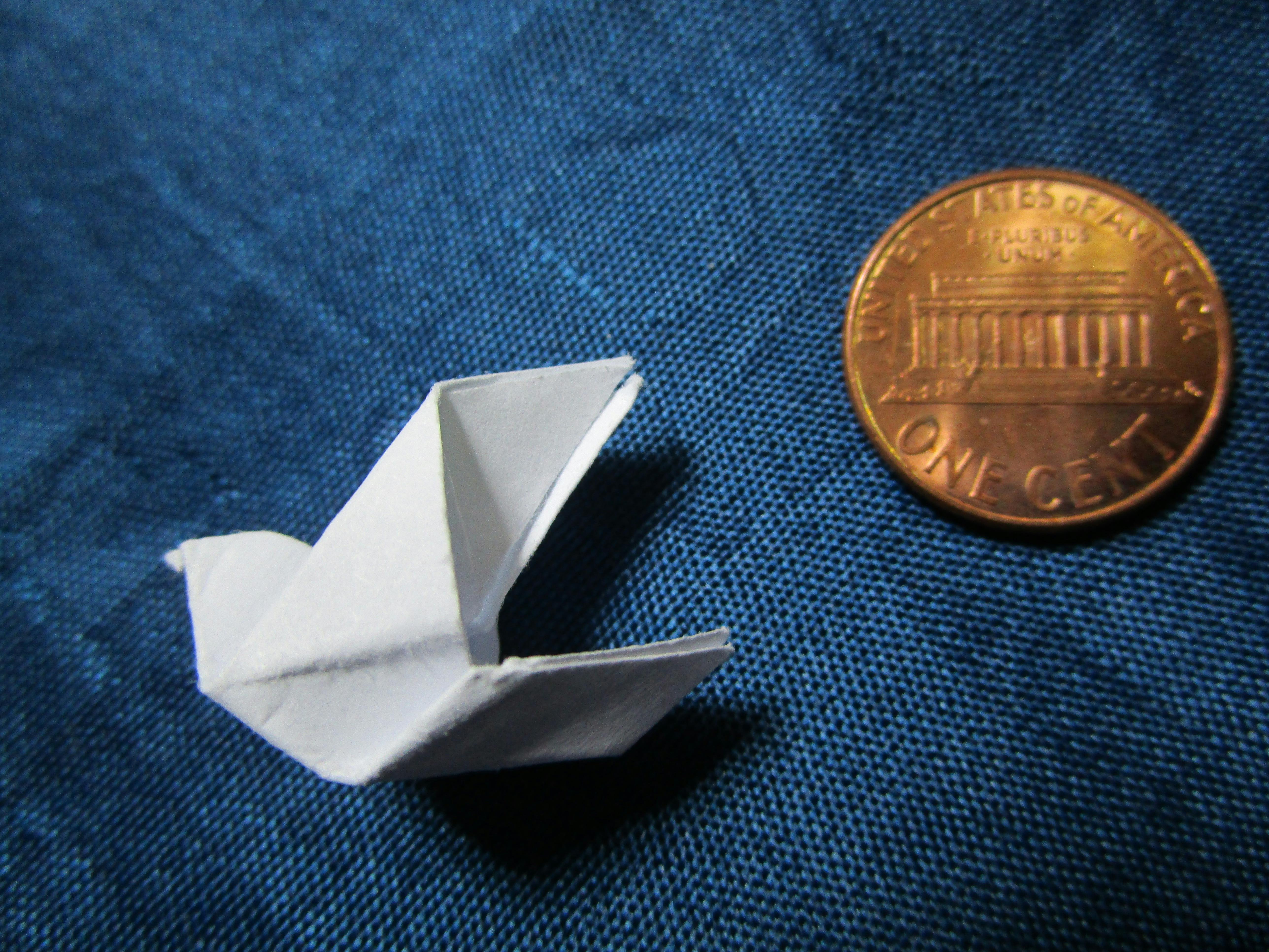 Free stock photo of bird origami art paper folding white blue penny