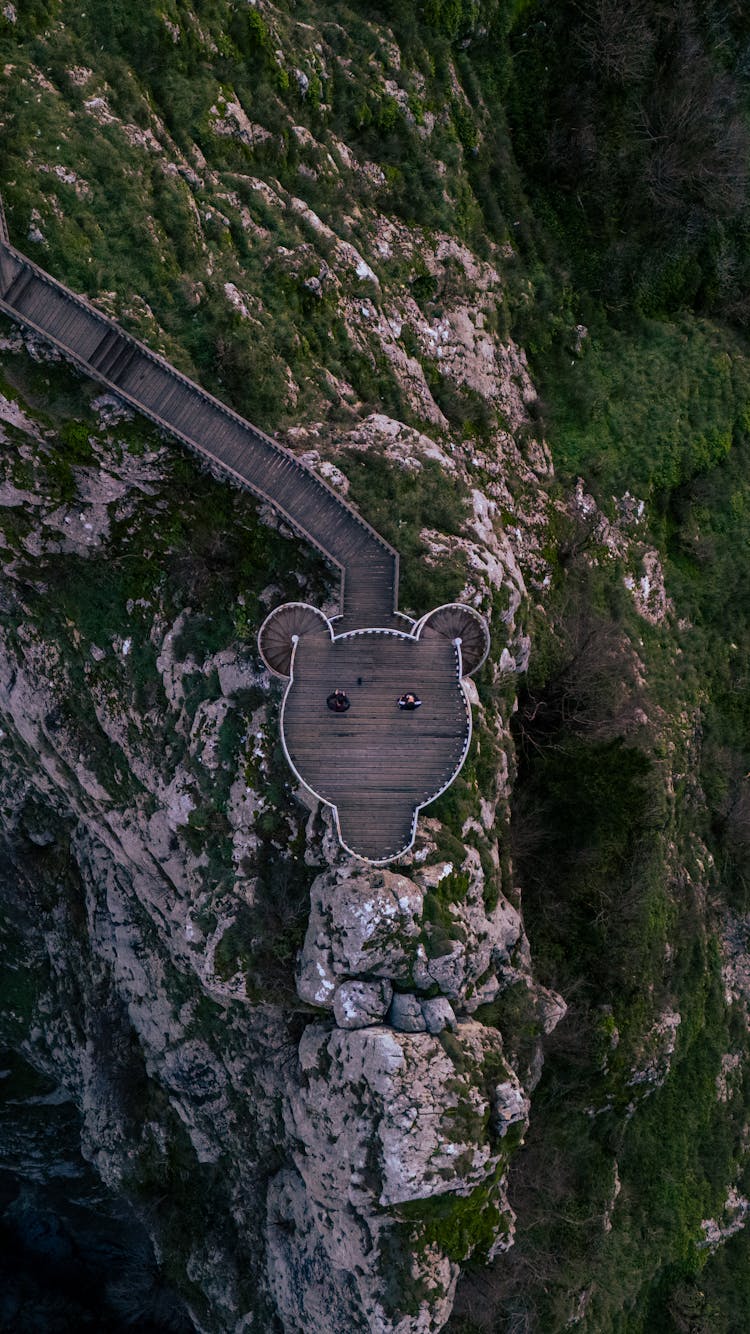 Observation Deck On Rocky Mountain