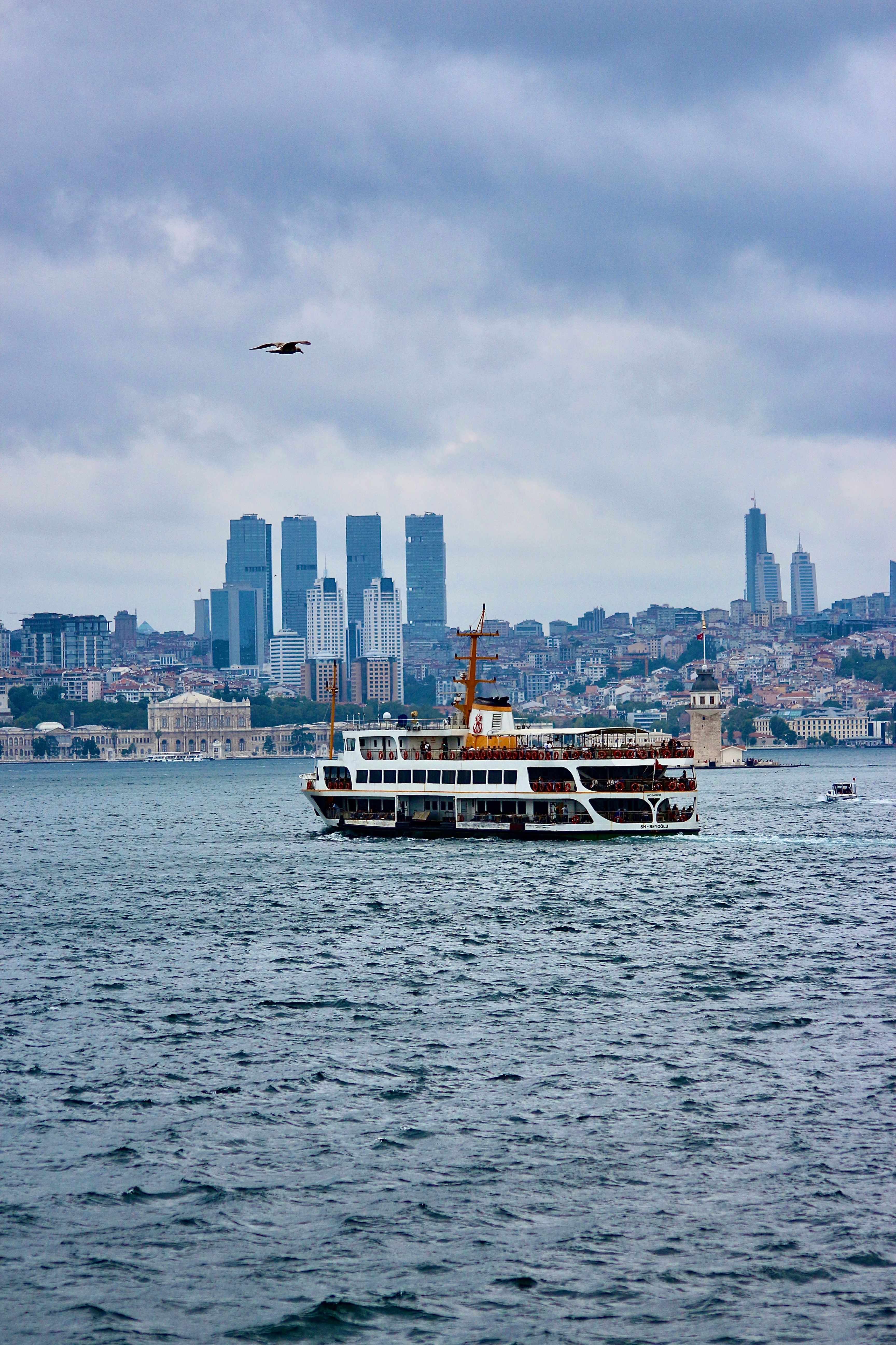Ferry on Bosphorus Strait in Istanbul · Free Stock Photo