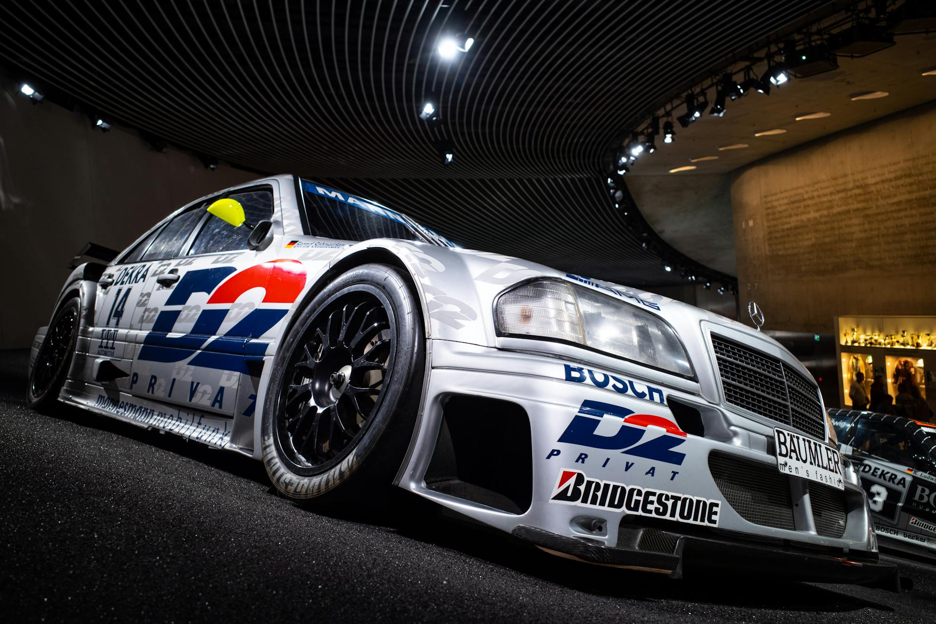 Low Angle Shot of DTM Mercedes W202