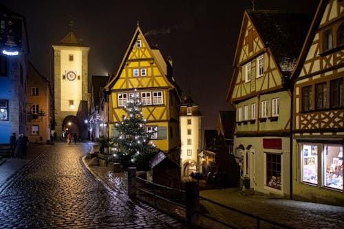 Free stock photo of christmas, germany, rothenburg