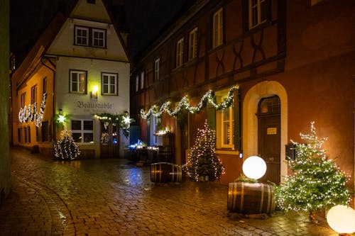 Free stock photo of christmas, germany, rothenburg