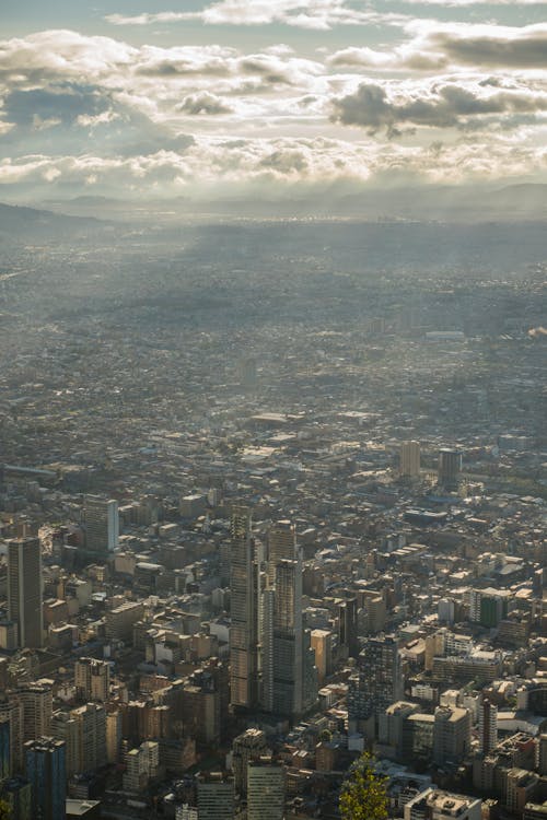 Sunbeams over City