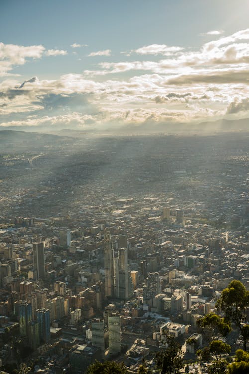 View of Bogota in Sunlight 