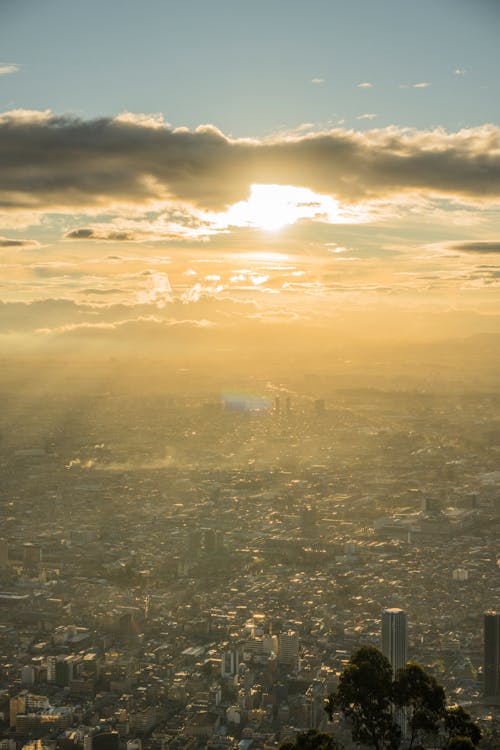 View of Bogota in Sunlight 