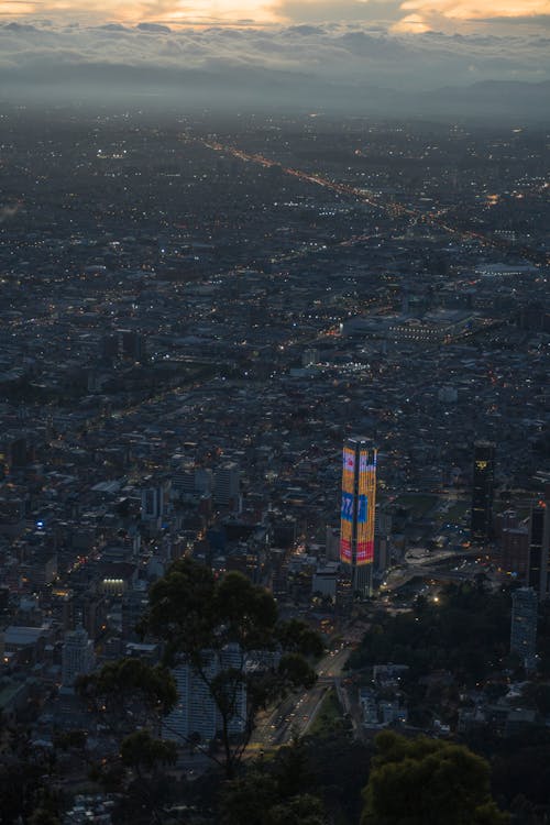 View of Bogota in the Evening 
