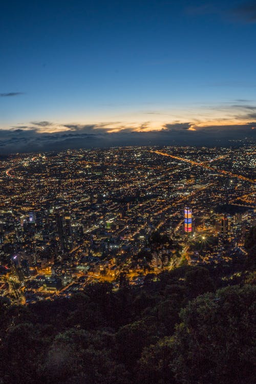 View of Bogota at Night 