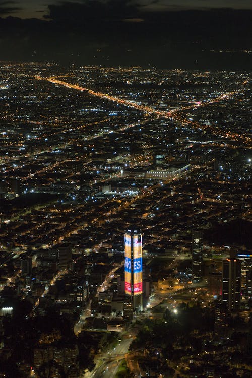 View of Bogota at Night 