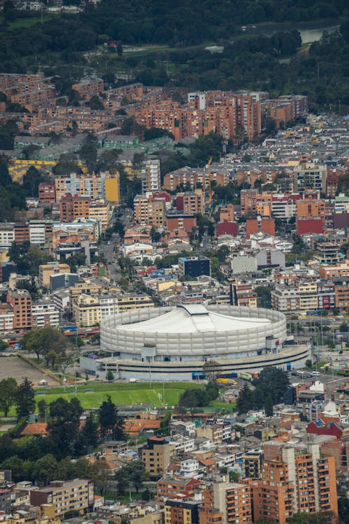 Stadium among Buildings in Bogota