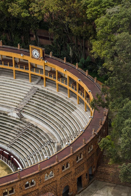 Drone Shot of Santamaria Bullring in Bogota