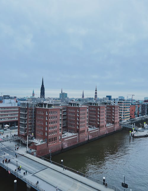 Almanya, binalar, dikey atış içeren Ücretsiz stok fotoğraf