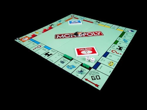 Monopoly Board Prepared for the Game
