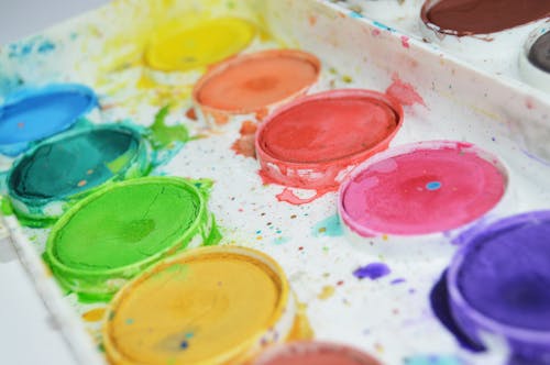 Free Assorted-color Watercolors Stock Photo