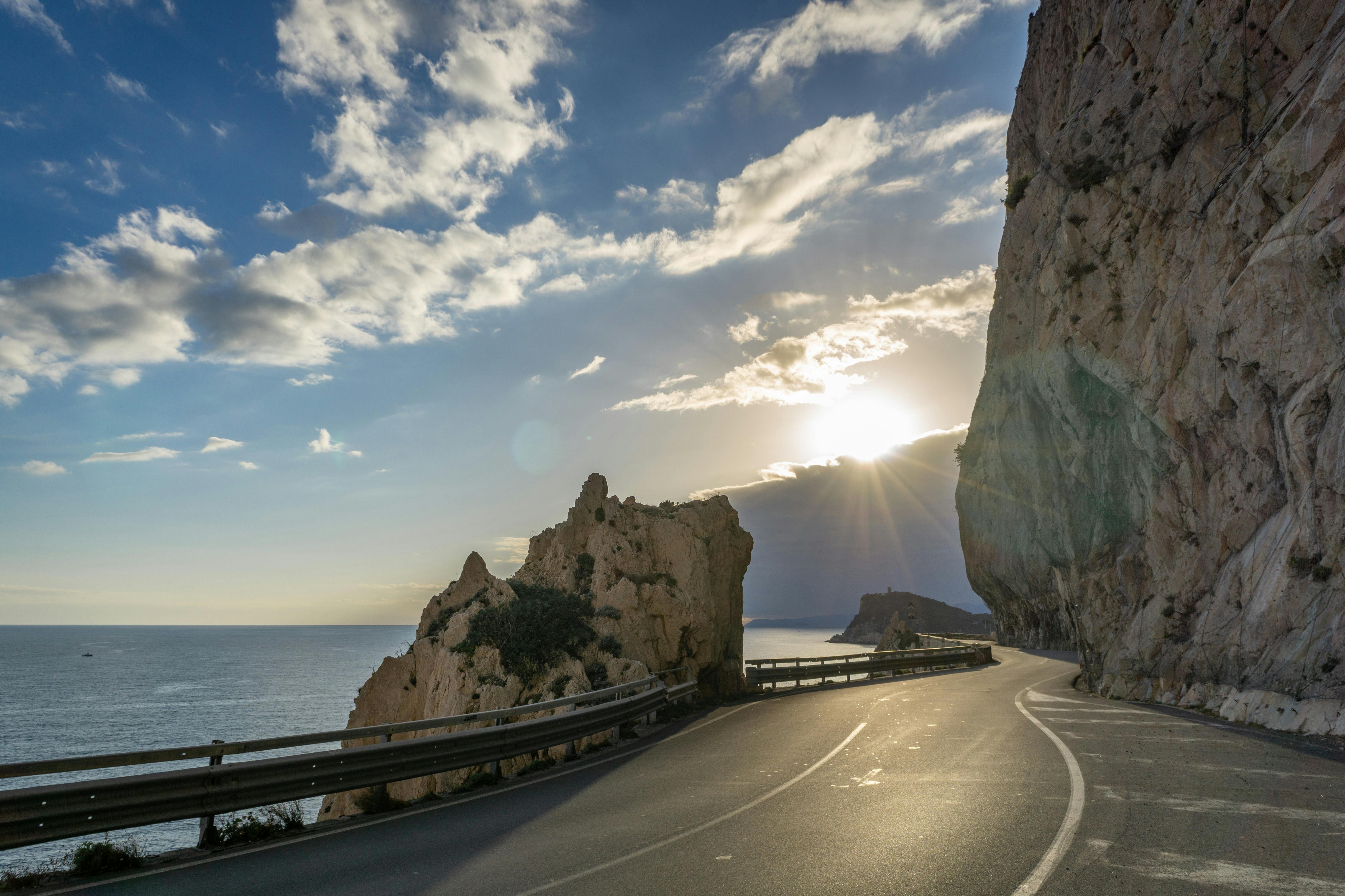 Road on Rocky Sea Coastline · Free Stock Photo