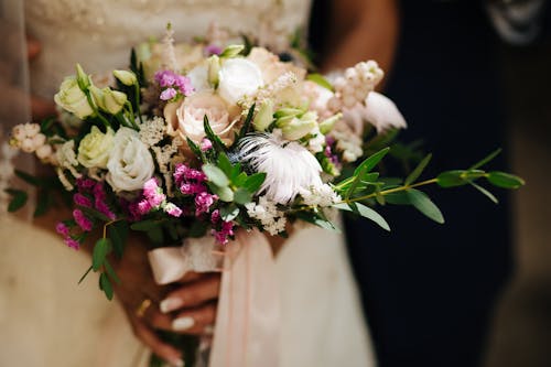 Free stock photo of bouquet, bride, details
