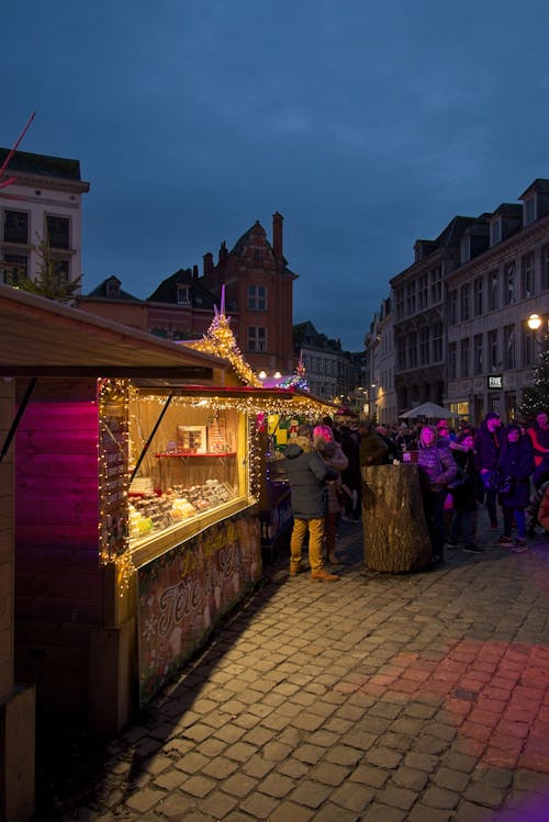 Kostenloses Stock Foto zu weihnachtseinkauf, weihnachtslicht