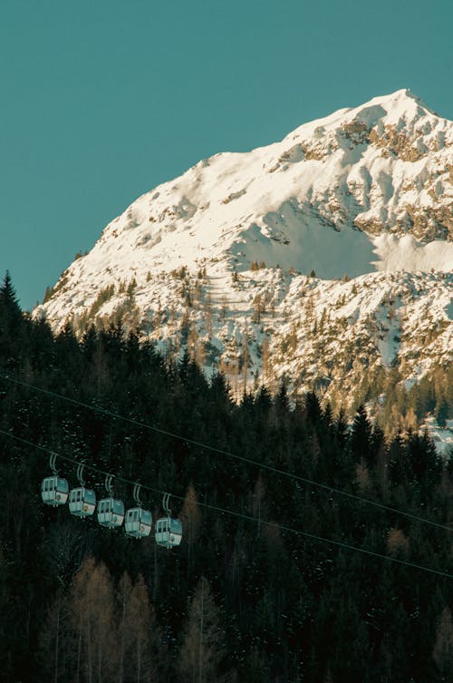 Cable Cars in a Mountain Valley