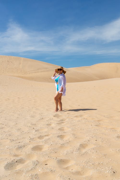 Woman Standing in the Desert