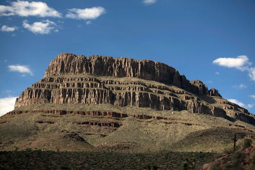 Wide Angle Shot of a Mountain