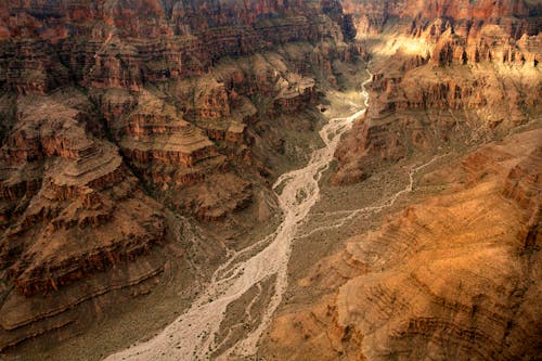 Dry River in a Canyon 