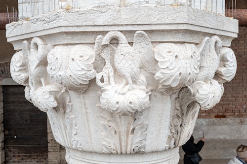 Marble Sculpture on a Column