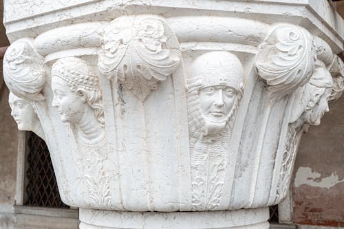 Marble Heads on a Column 