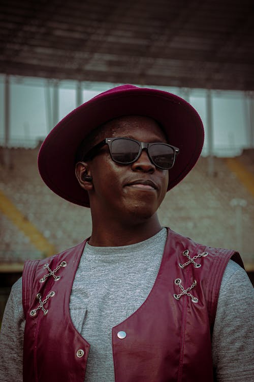 Man in Hat and Sunglasses