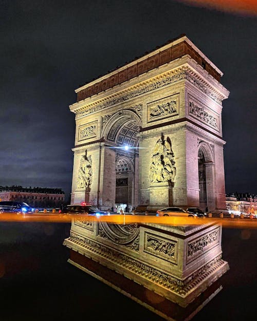 Foto stok gratis arc de triomphe, Paris, penanda