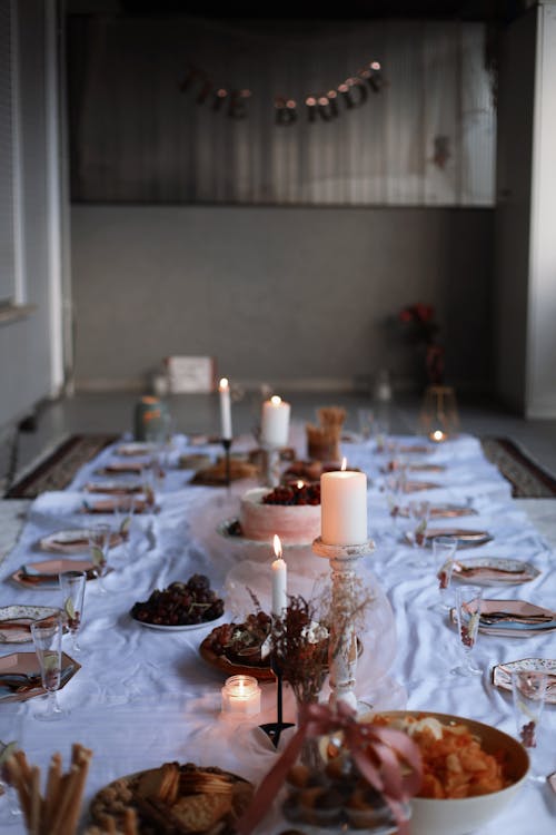 Table Setting with Candles