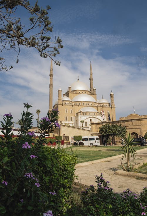 Historical Grand Mosque in Summer Garden