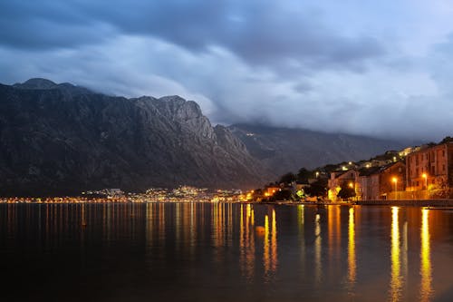 คลังภาพถ่ายฟรี ของ kotor, ตะวันลับฟ้า, ทะเล