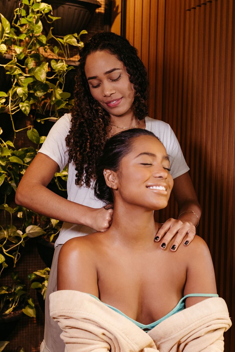 Smiling Woman Massage