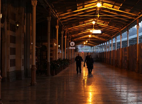 Interior of a Railway Station in Turkey 