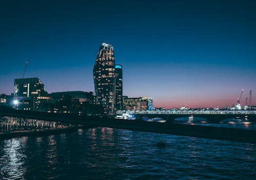 Cityscape At Nighttime