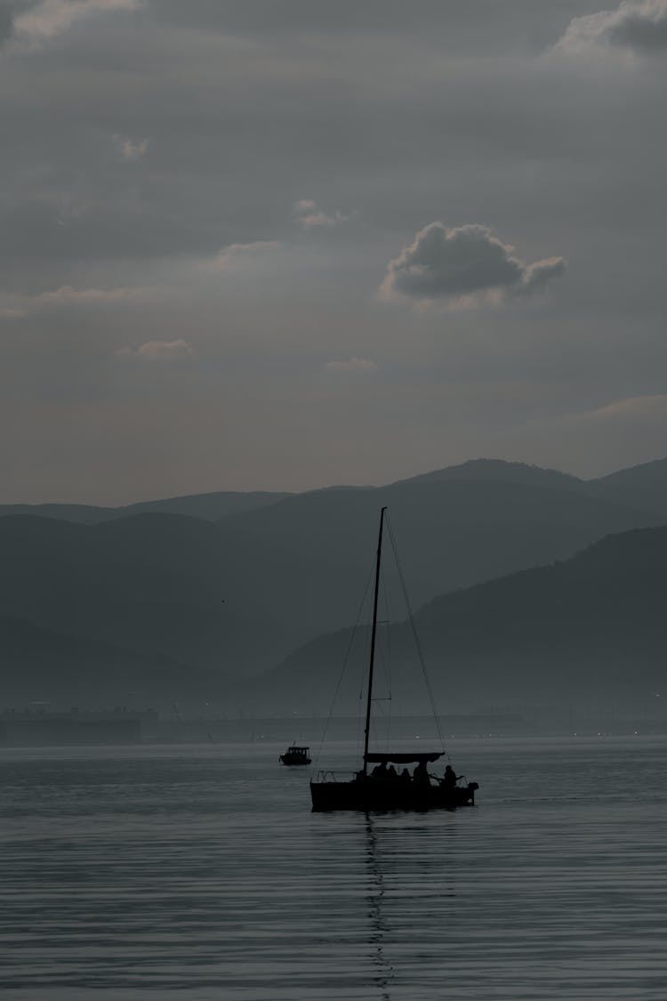 Silhouette Of Boat