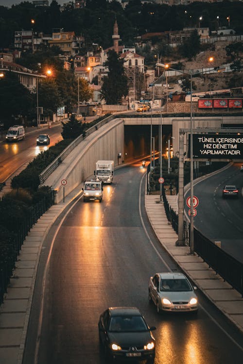 Immagine gratuita di asfalto, autostrada, crepuscolo